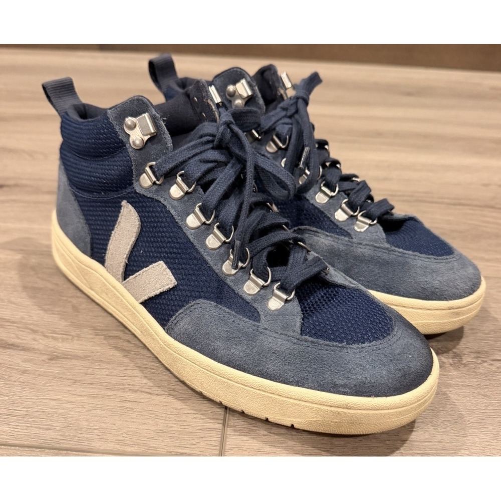 VEJA Roraima Sneaker Men's 9/Women's 11 Blue Nubuck Suede High Top Shoes Hiking